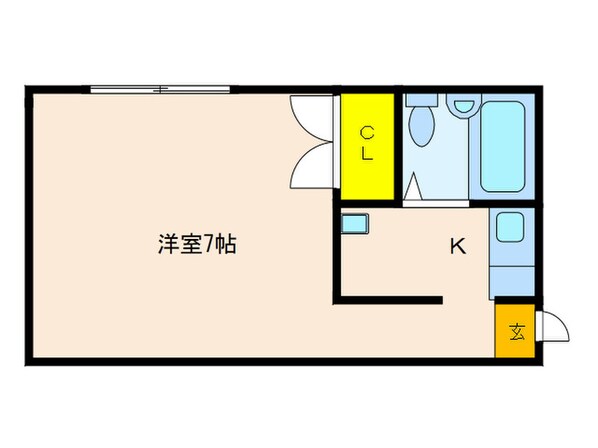 カサ・デ・ソ－ラ四条の物件間取画像